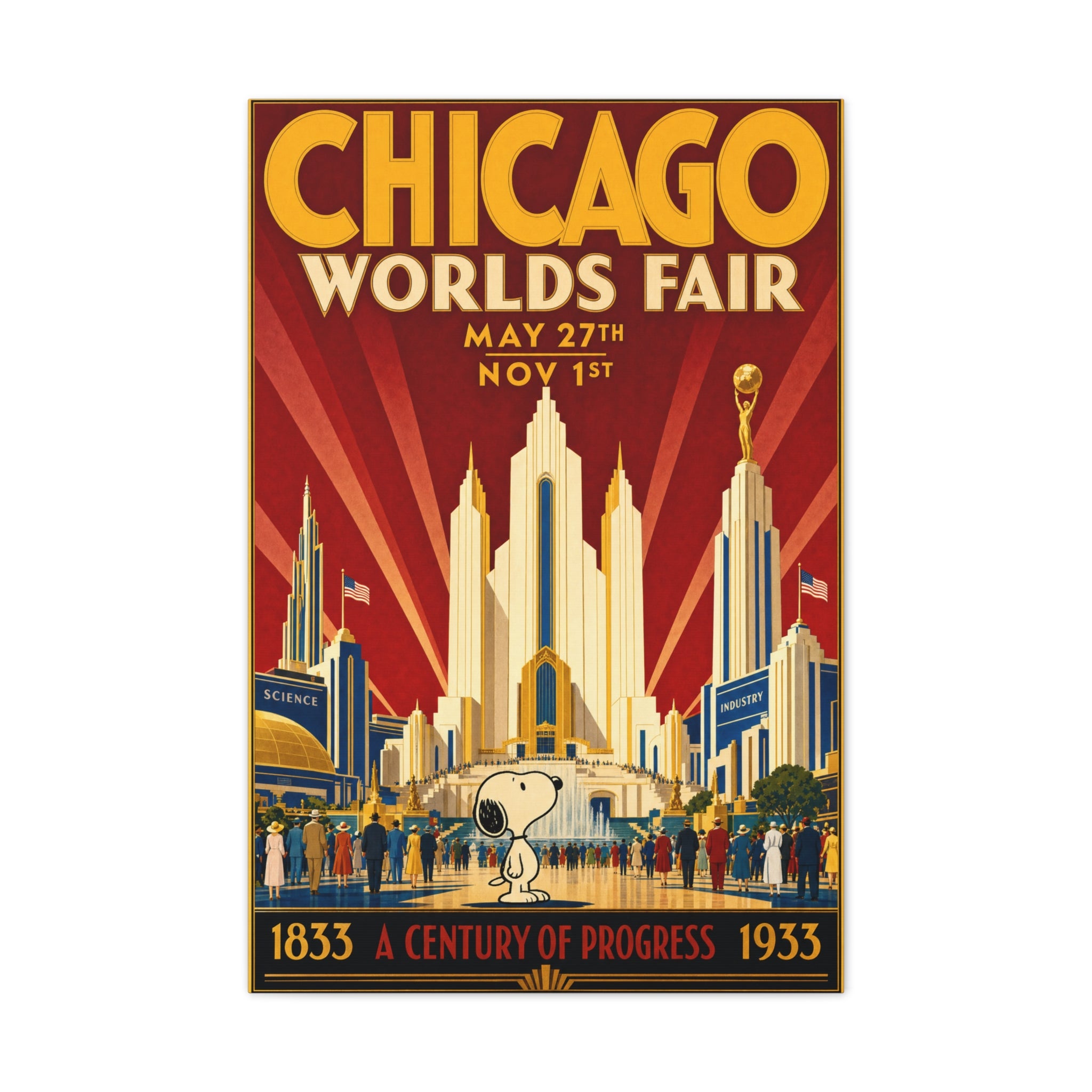 Chicago 1933 Fair Canvas
