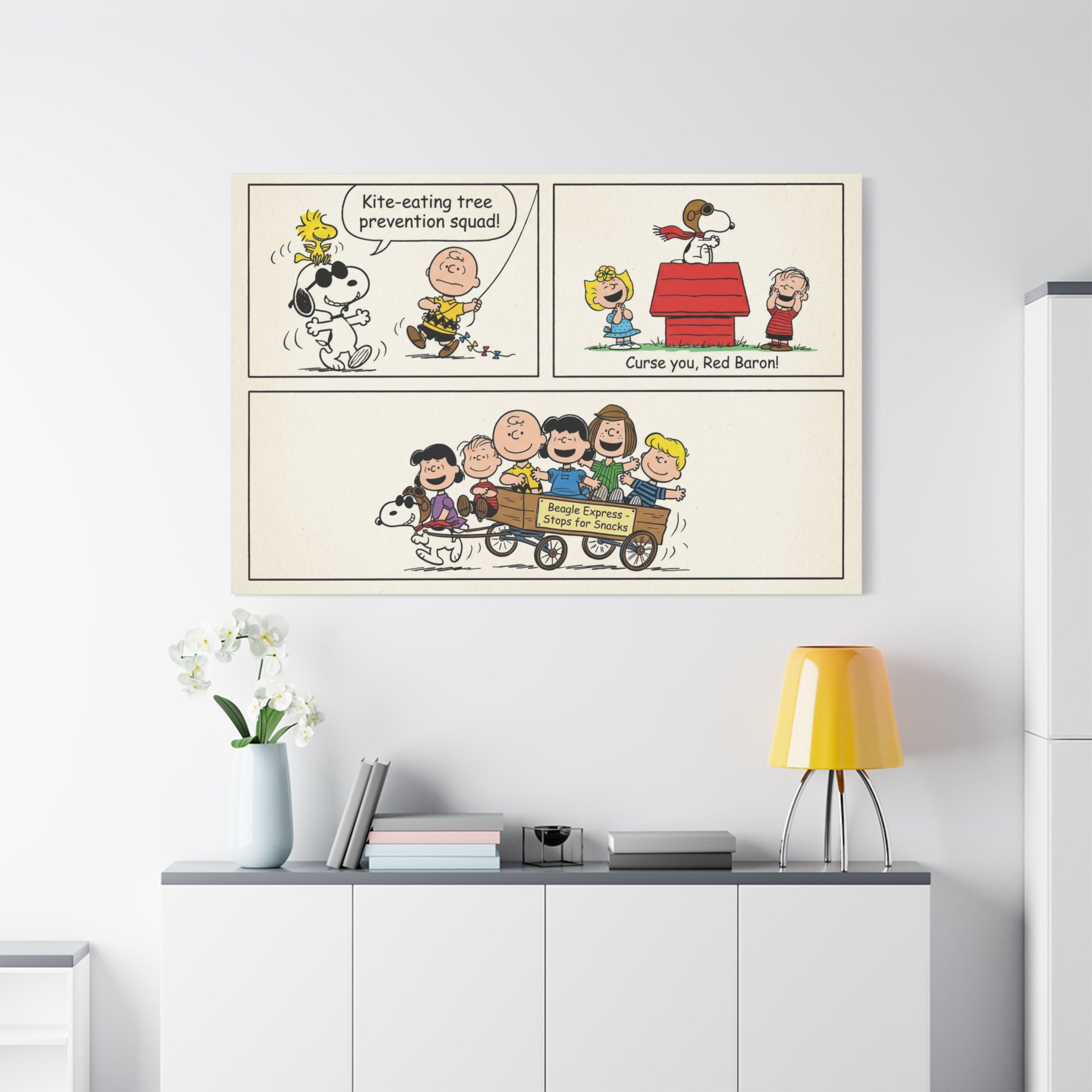 Peanuts Comic Strip Canvas