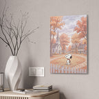 Snoopy Autumn Village Canvas