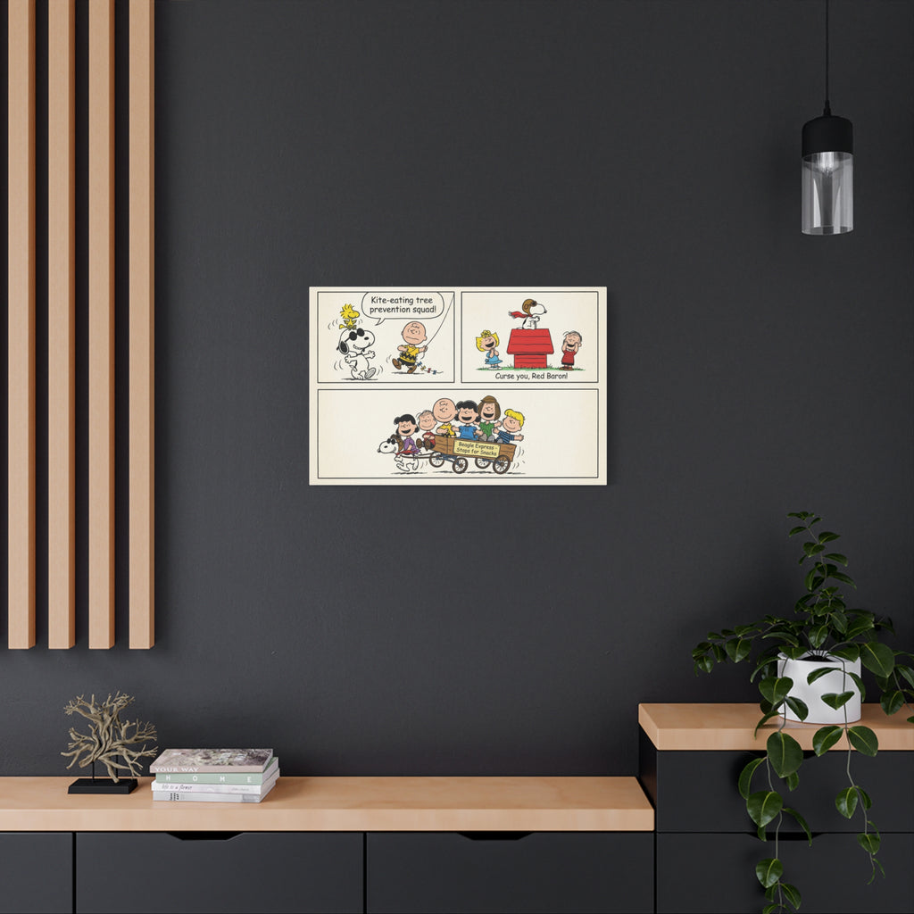 Peanuts Comic Strip Canvas