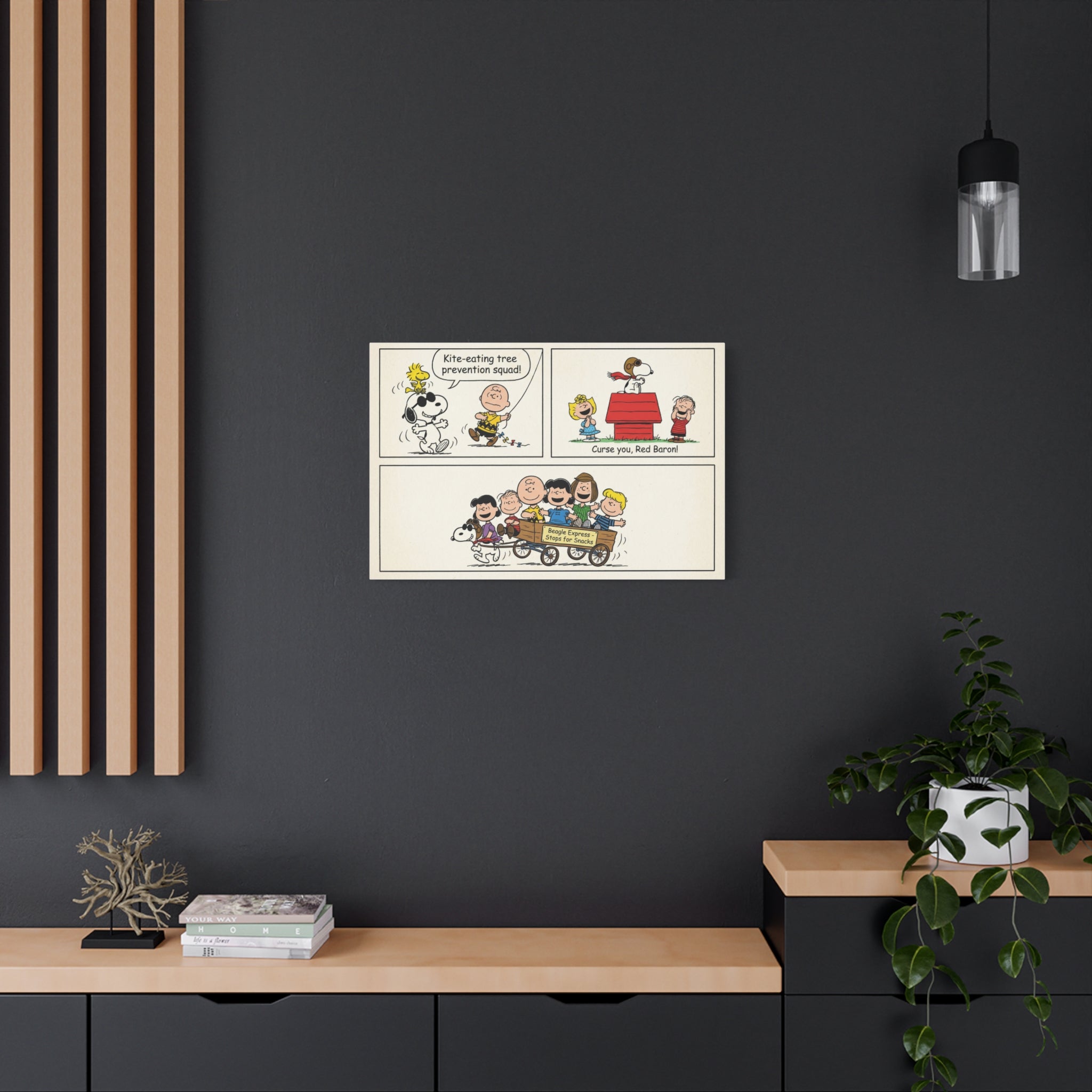 Peanuts Comic Strip Canvas