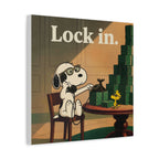 Lock In Snoopy Canvas