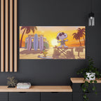Surfing Snoopy Matte Canvas