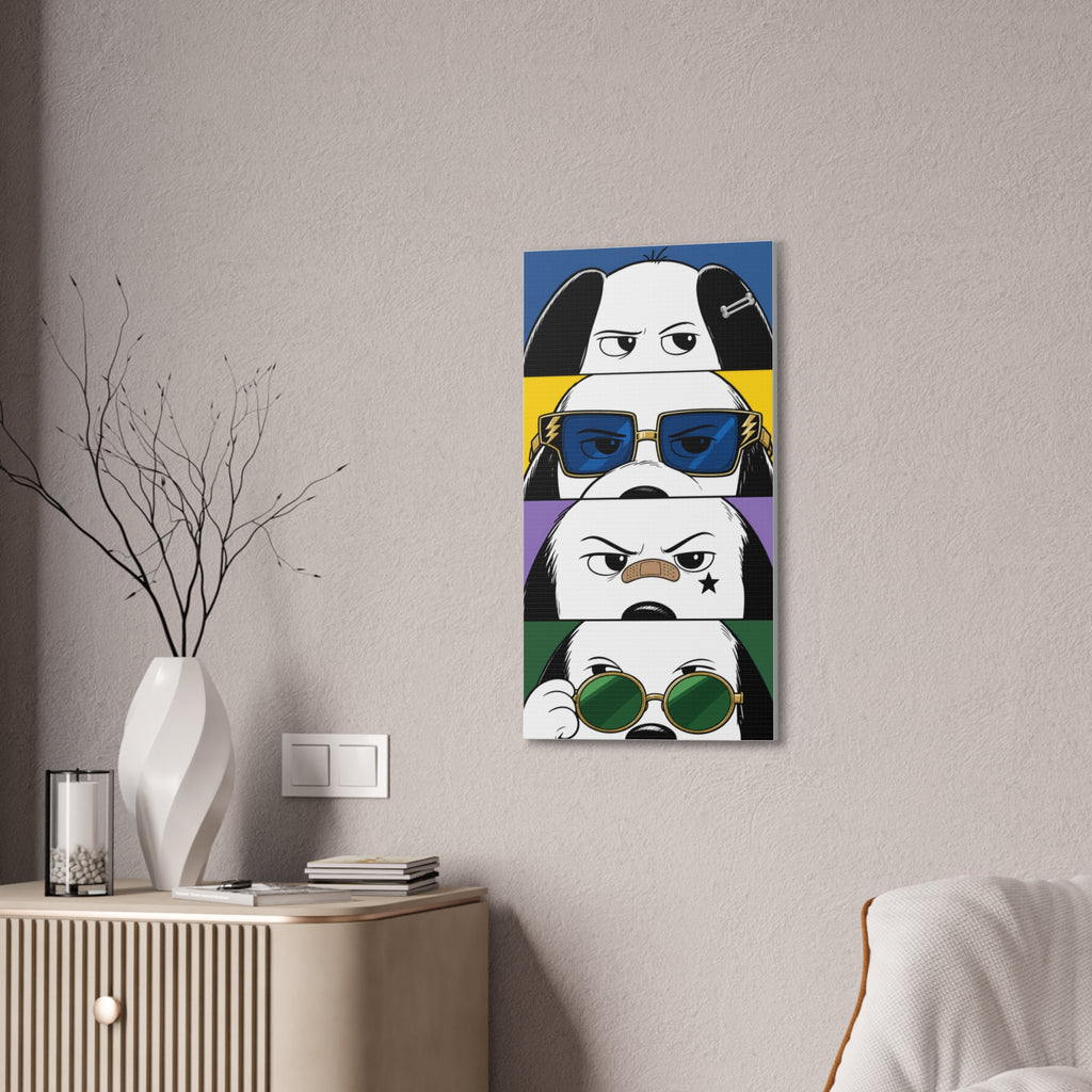 Dog Faces Pop Canvas