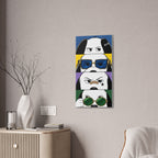 Dog Faces Pop Canvas