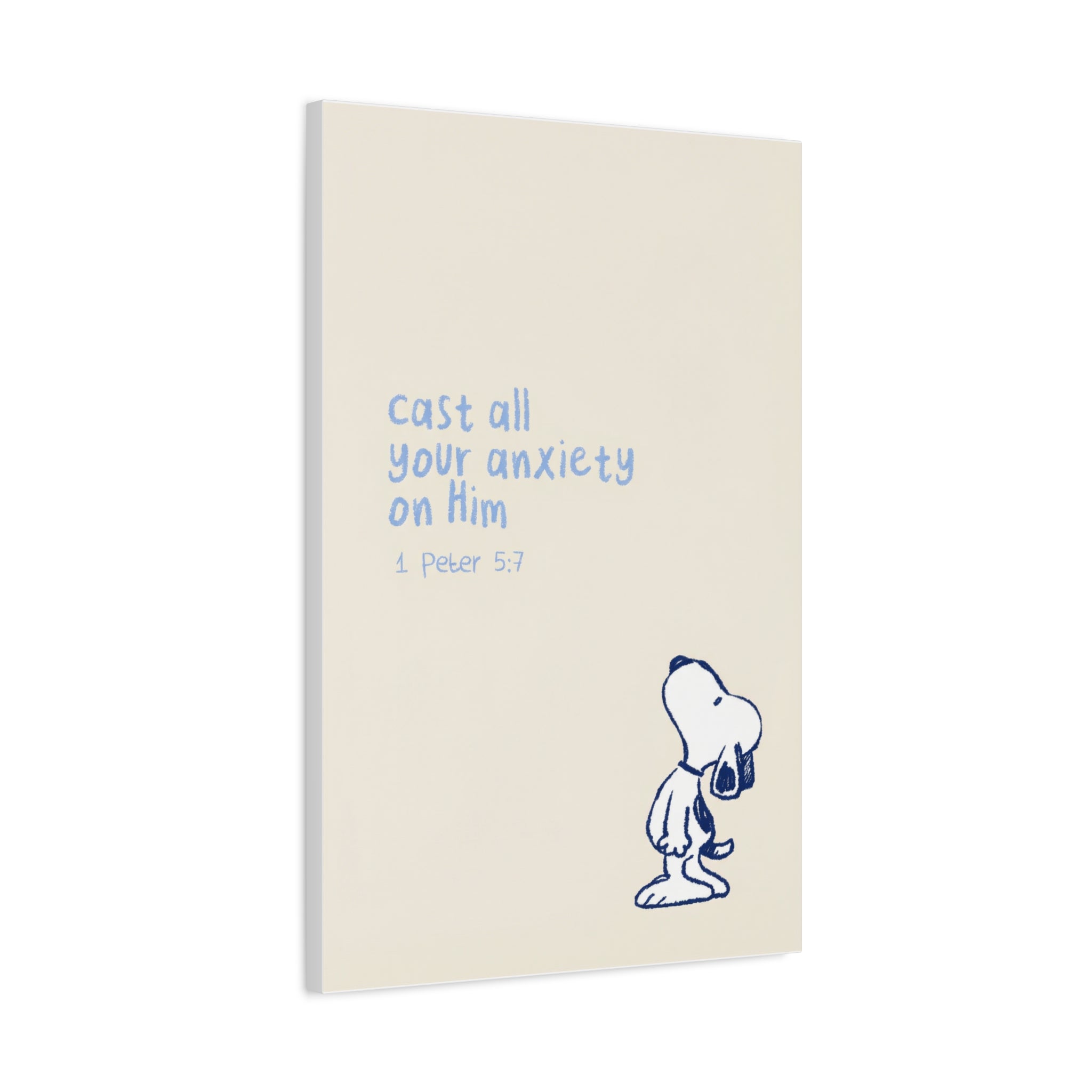Cast Your Anxiety Canvas