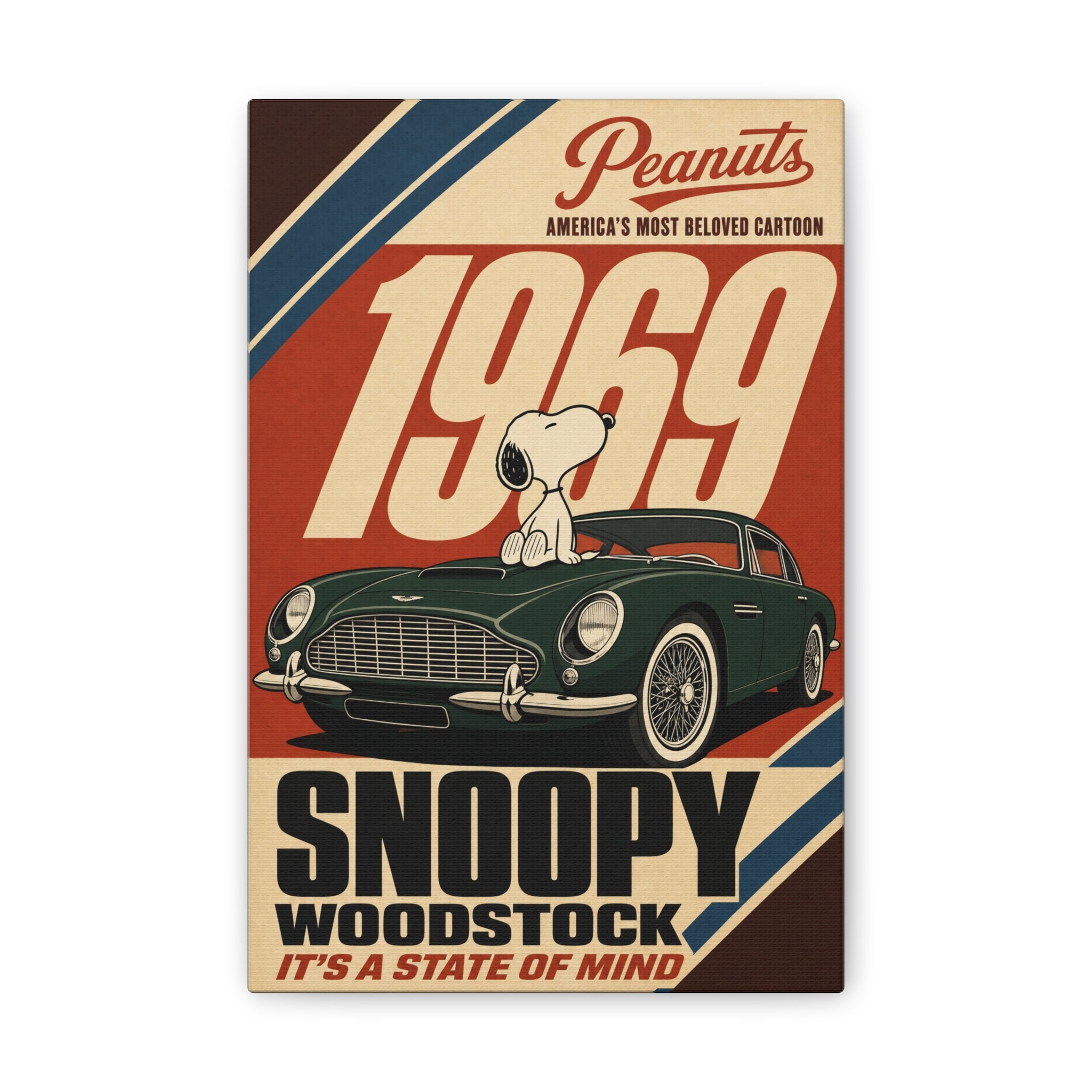 Woodstock 1969 Poster Canvas