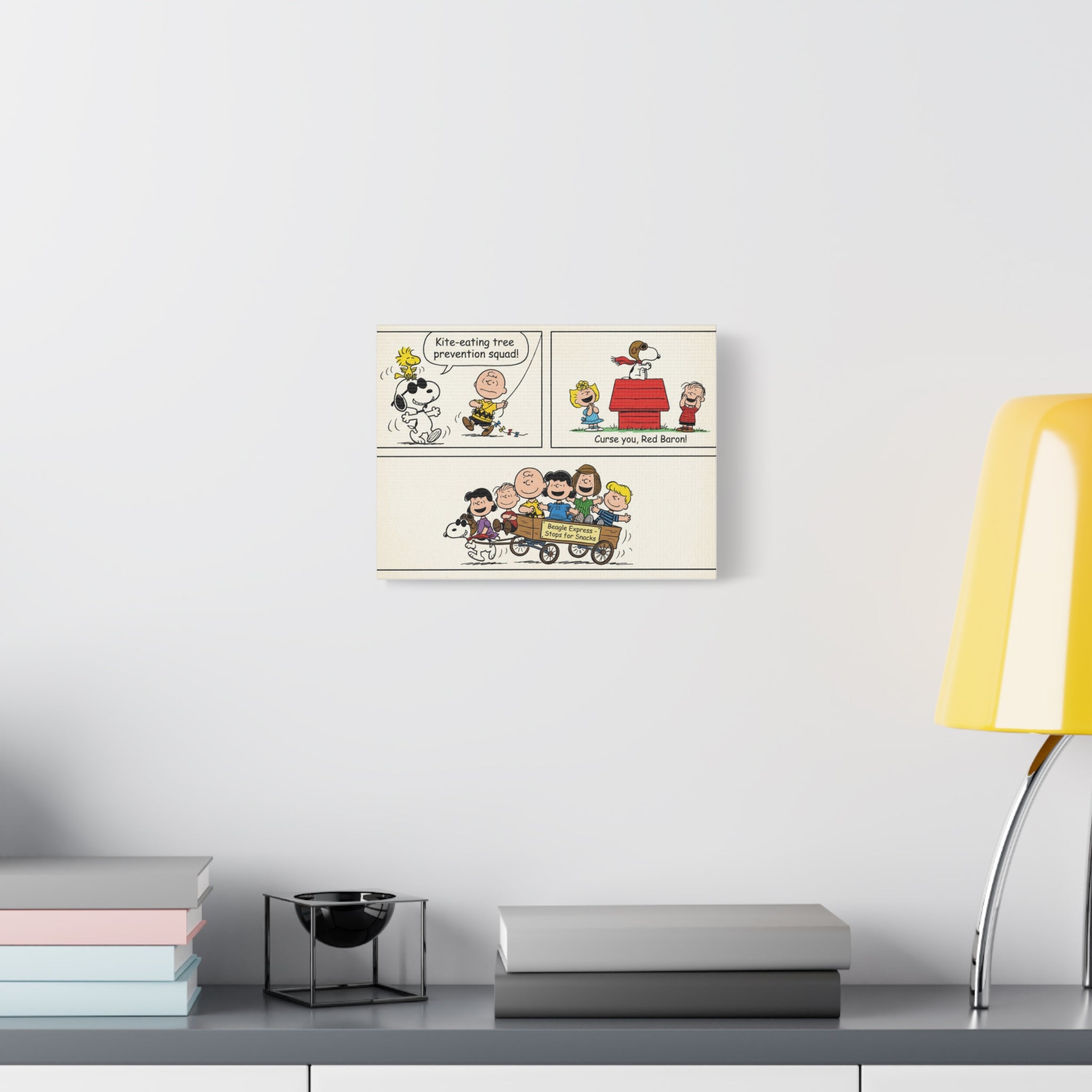 Peanuts Comic Strip Canvas