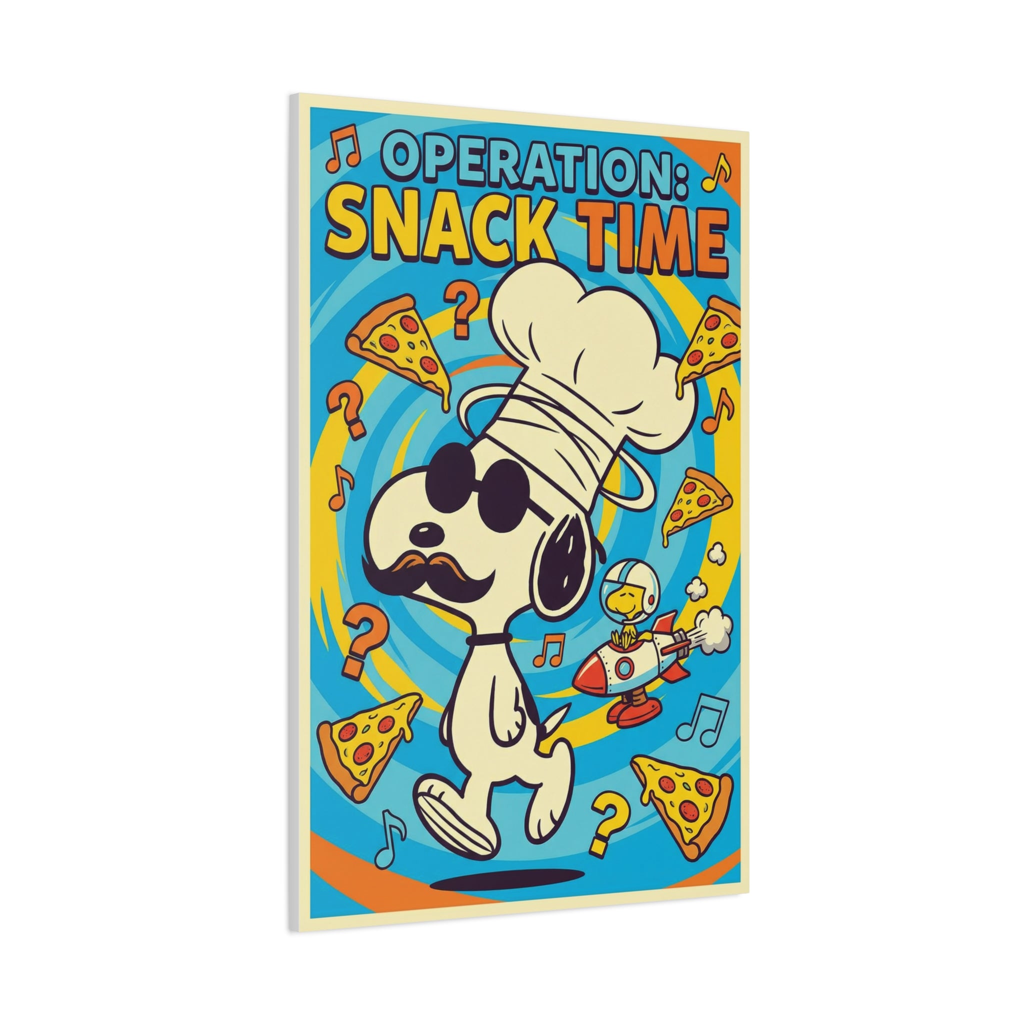 Snack Time Pizza Canvas