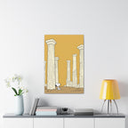 Snoopy among Ancient Columns Canvas