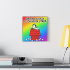 Writing Is Easy Canvas