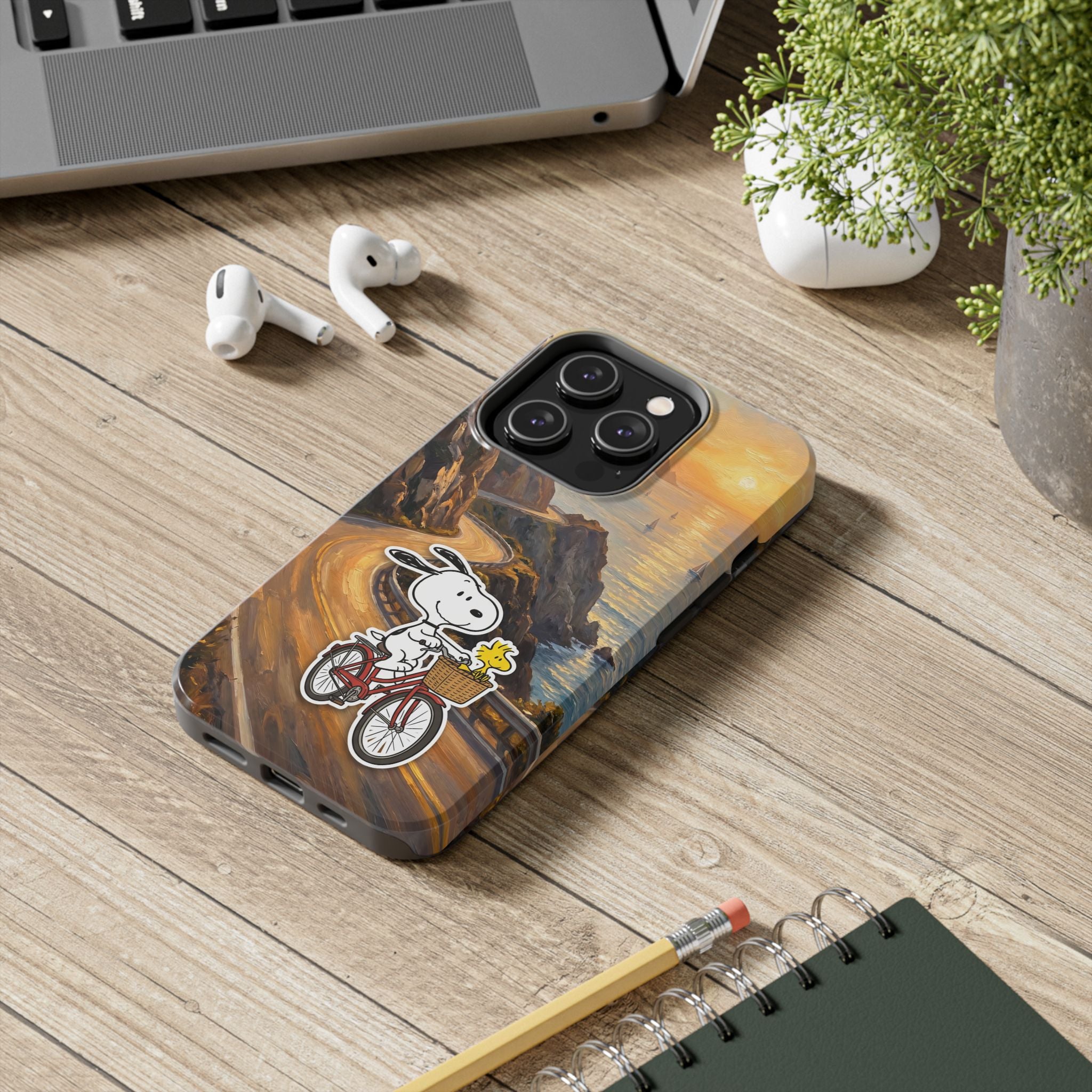Snoopy Woodstock Bicycle Phone Case