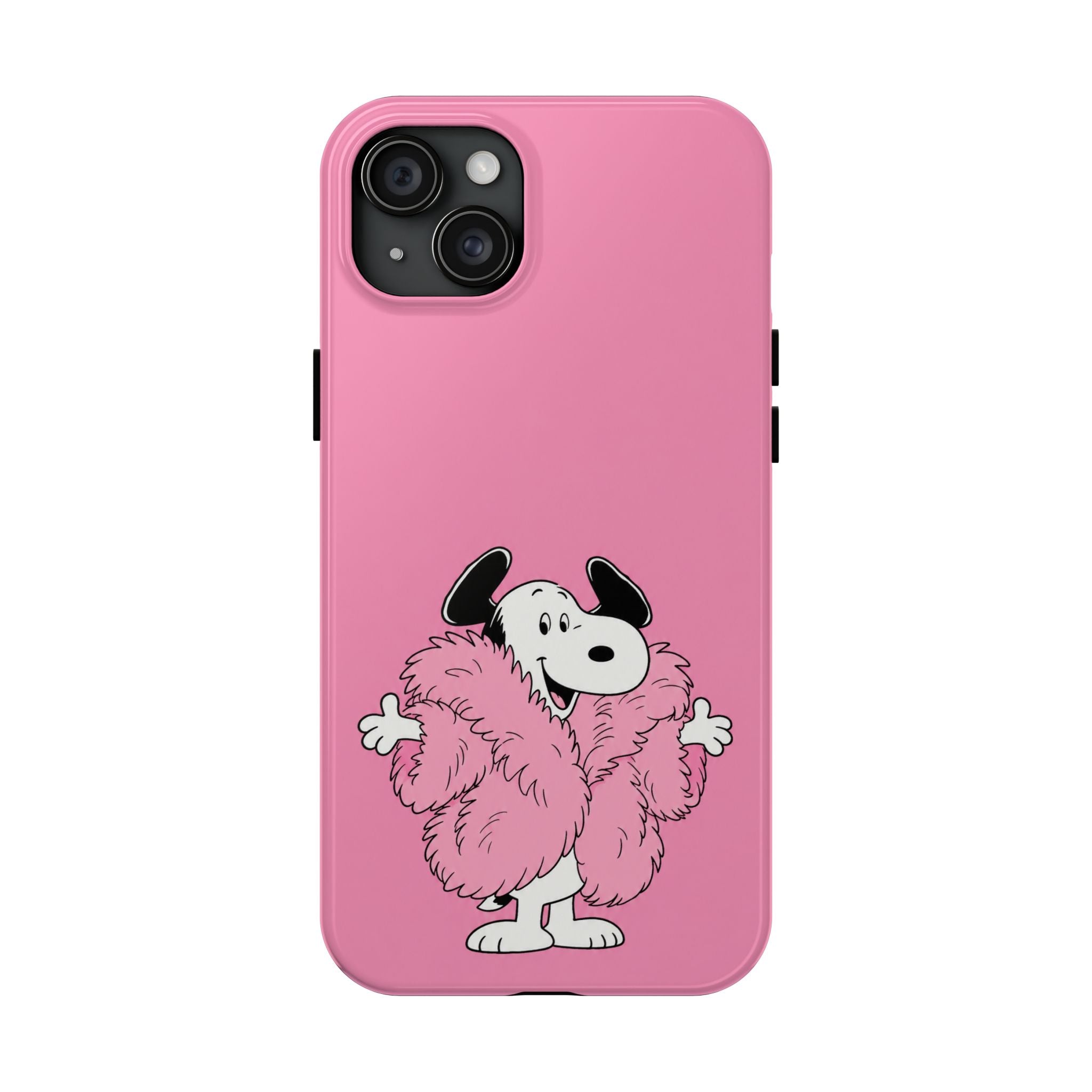 Pink Fuzzy Coat Case