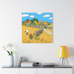 Snoopy Wheat Field Canvas
