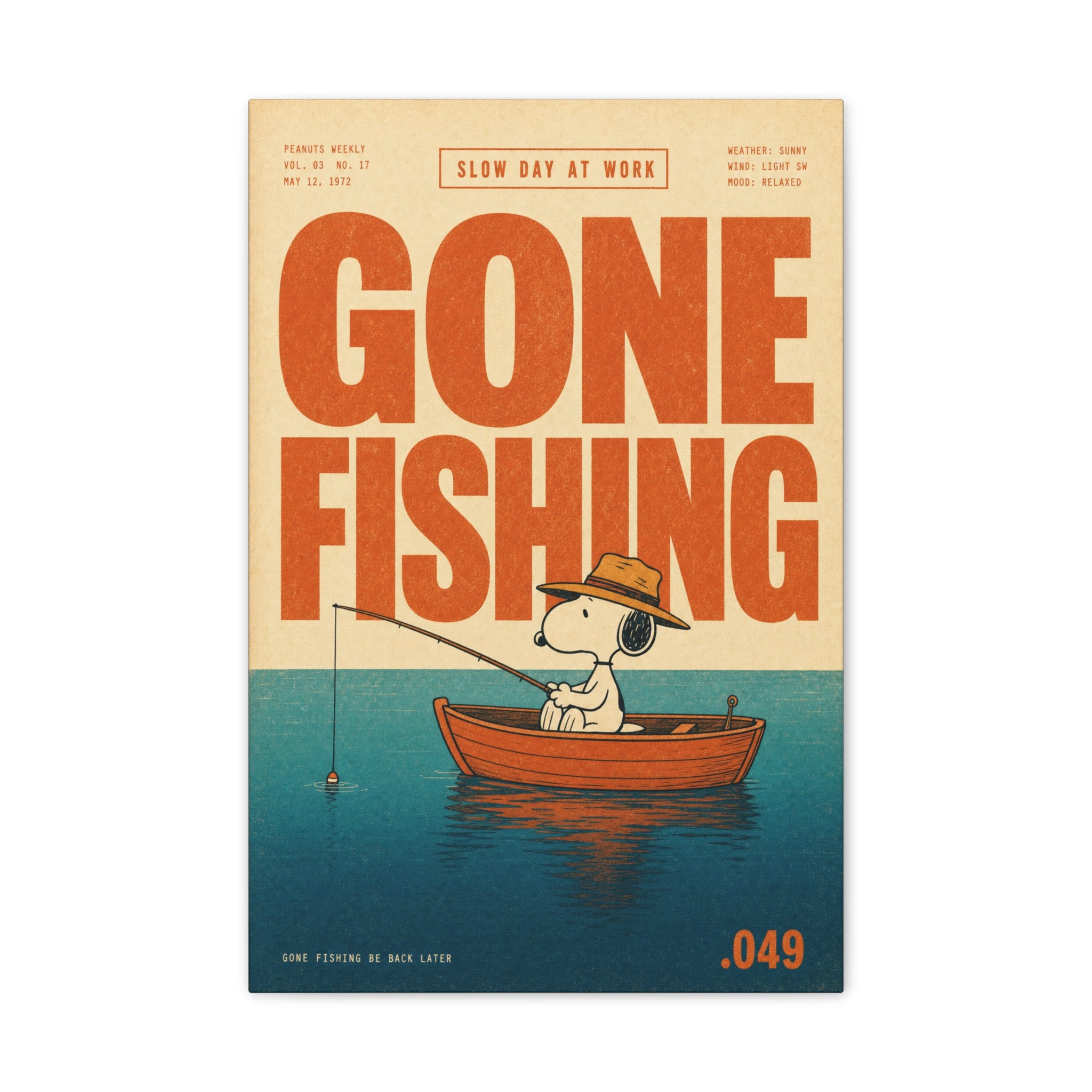 Gone Fishing Canvas