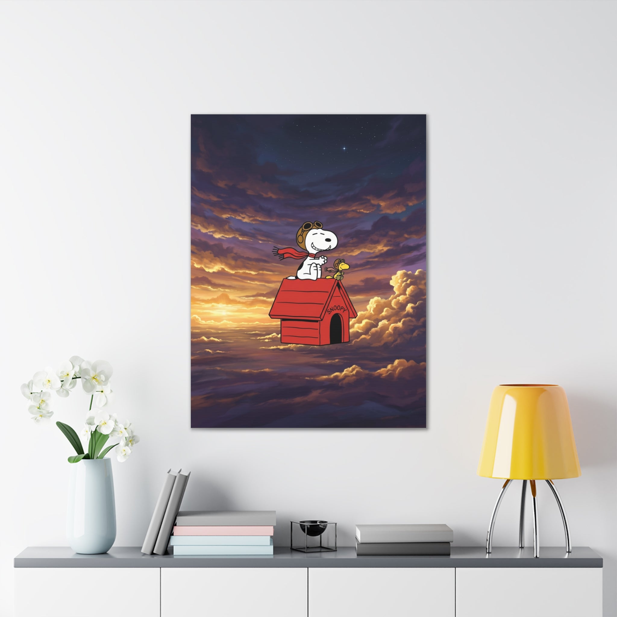 Flying Ace Snoopy Canvas