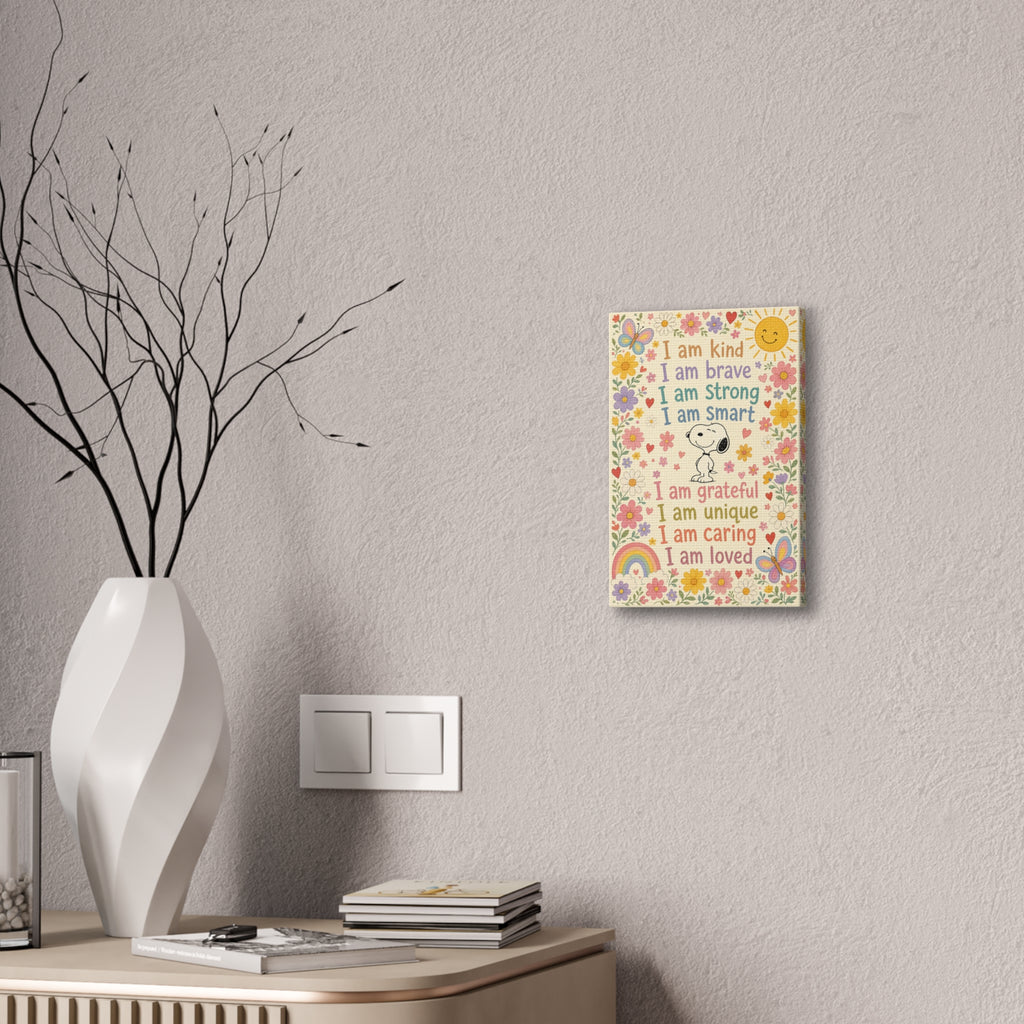 Snoopy Positive Affirmations Canvas
