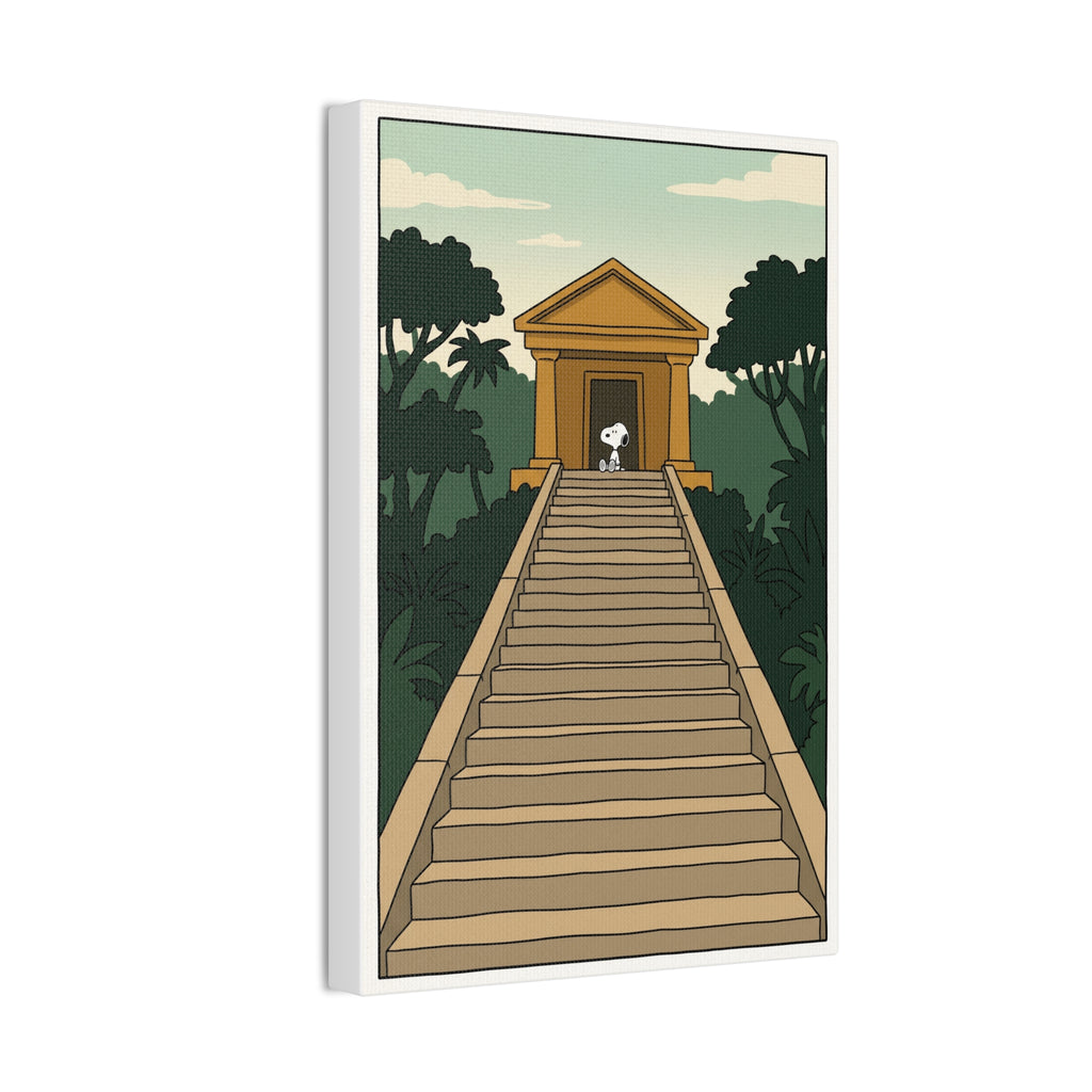 Temple Staircase Canvas
