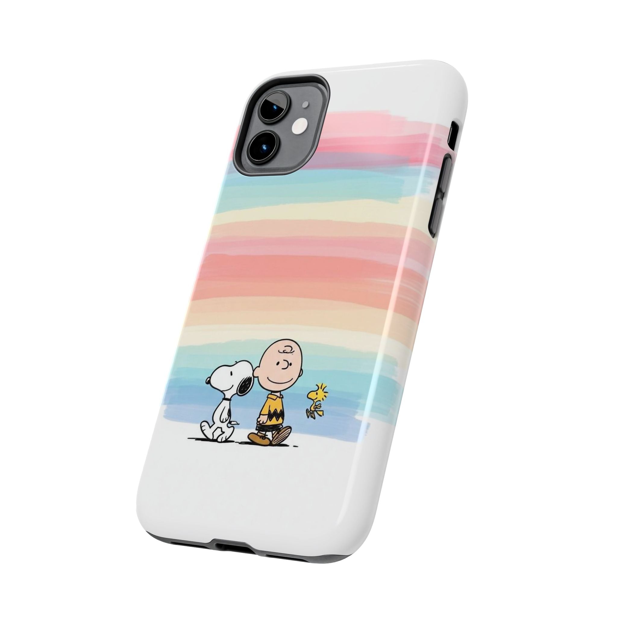 Pastel Stripe Peanuts Phone Case