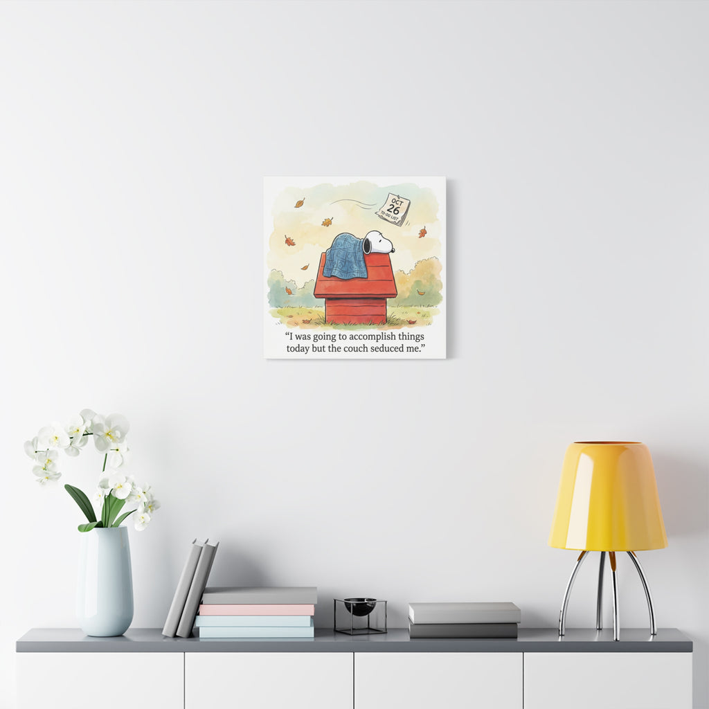 Couch Seduced Me Canvas