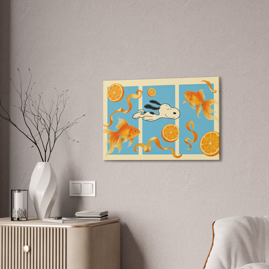 Goldfish Swim Canvas