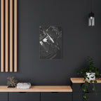 Black Sports Car Canvas