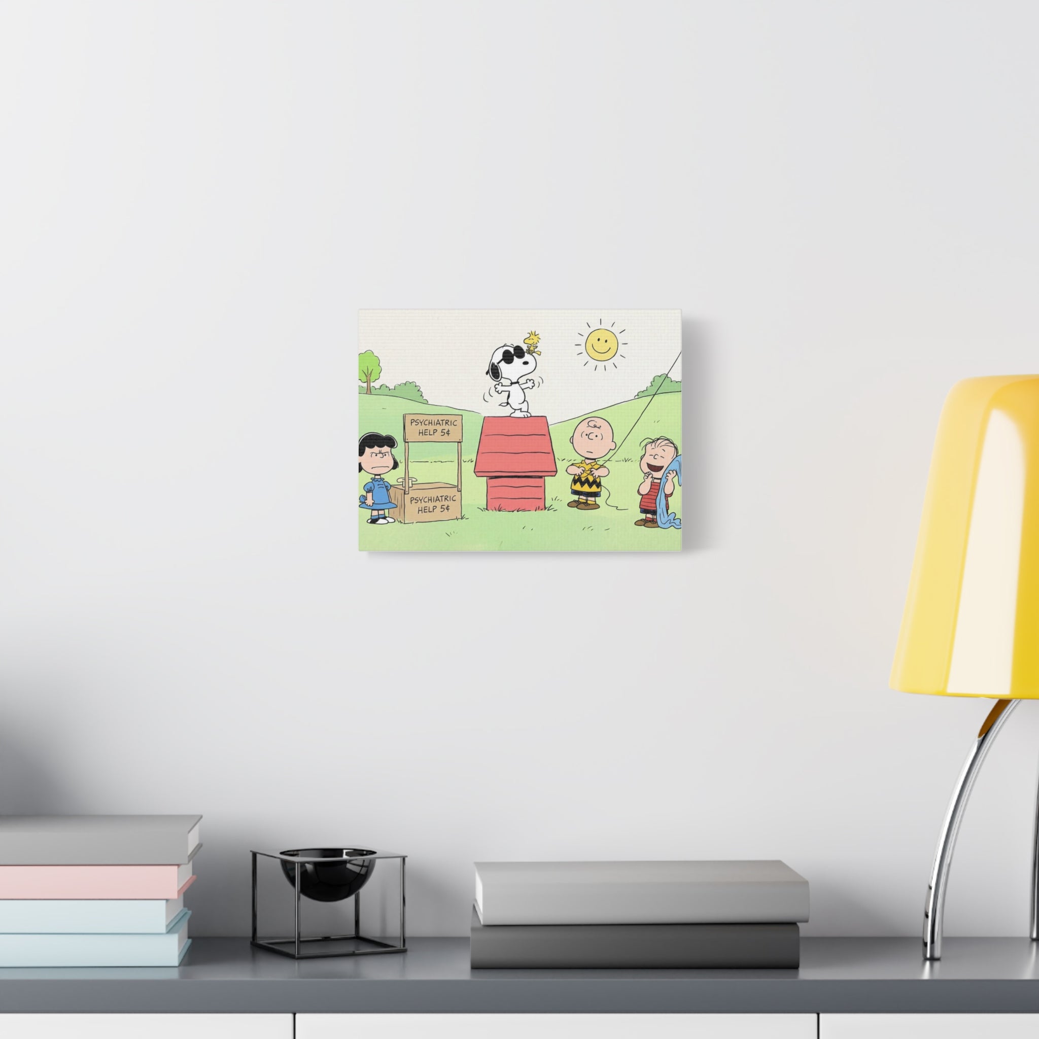 Woodstock Cartoon Scene Canvas