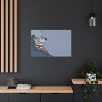 Surfing Dog Canvas