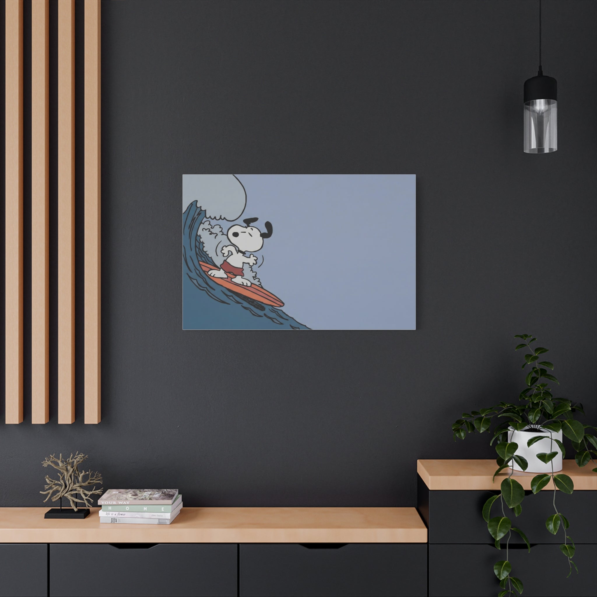 Surfing Dog Canvas