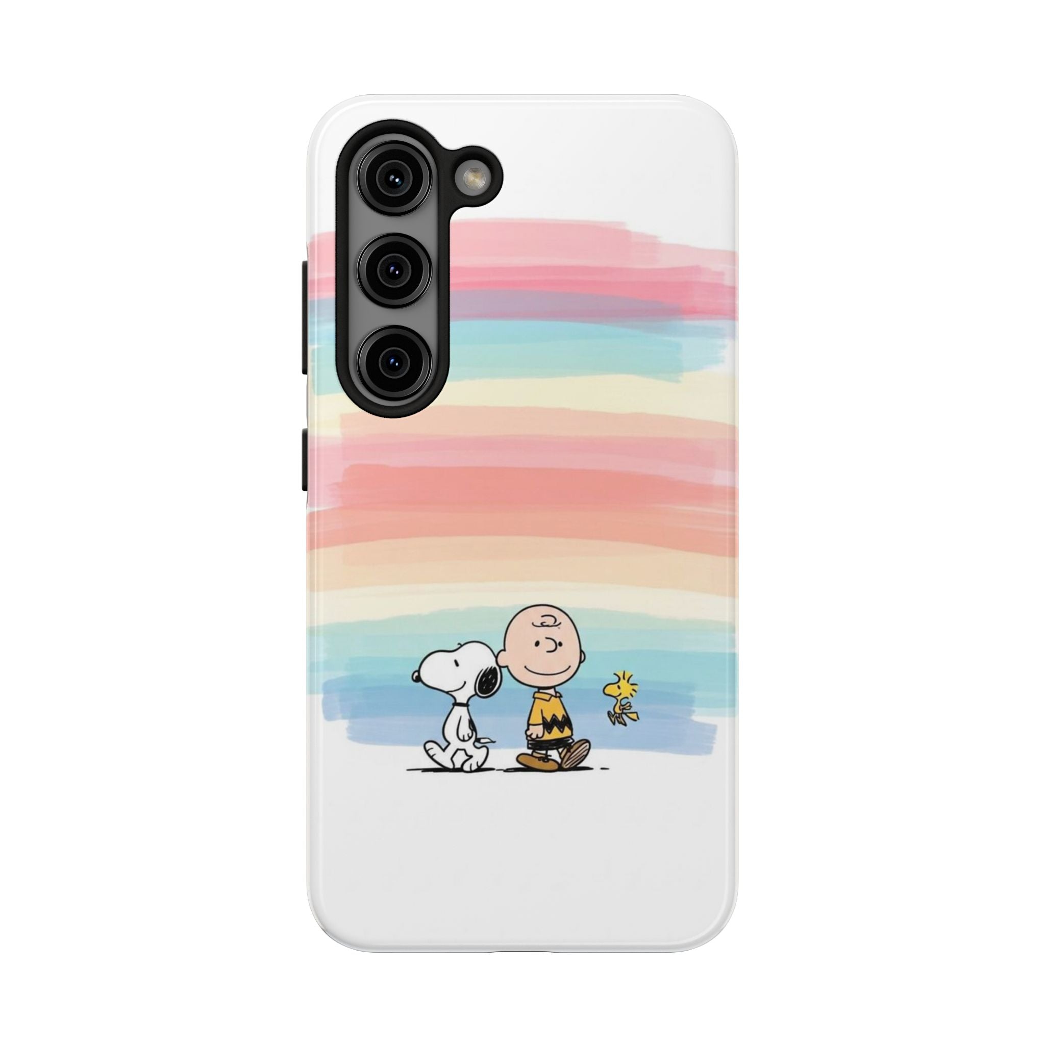 Rainbow Stripe Snoopy Phone Case