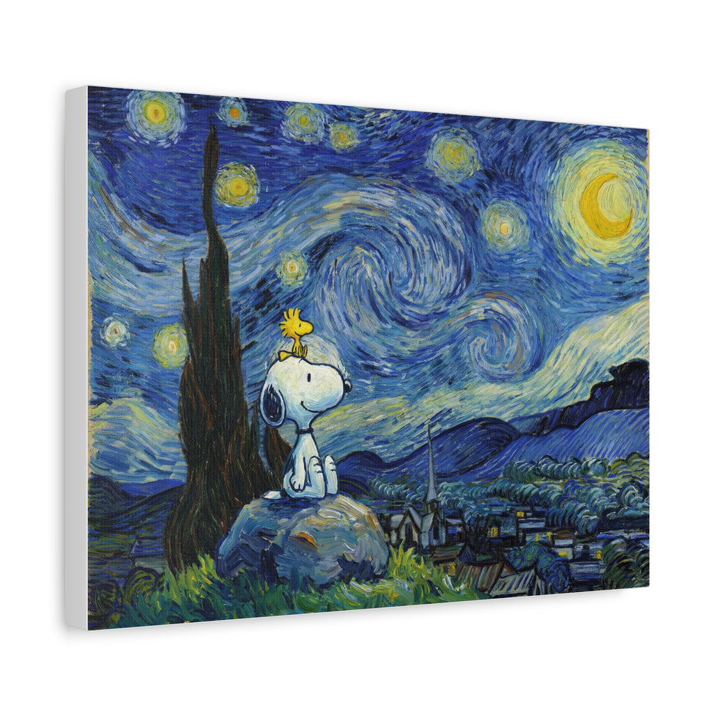Snoopy Woodstock Starry Canvas