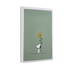 Snoopy With Sunflower Canvas
