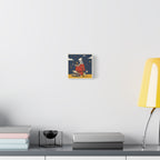 Snoopy Listening to Music Canvas