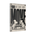 Snoopy Chess Scene Canvas