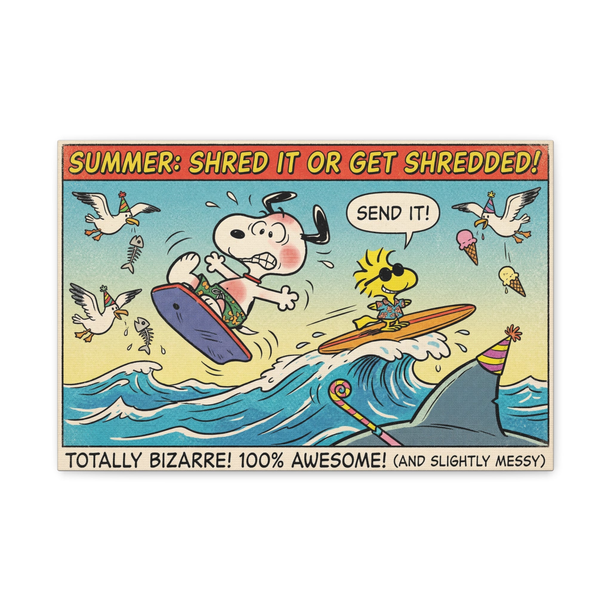 Shred It Surf Canvas