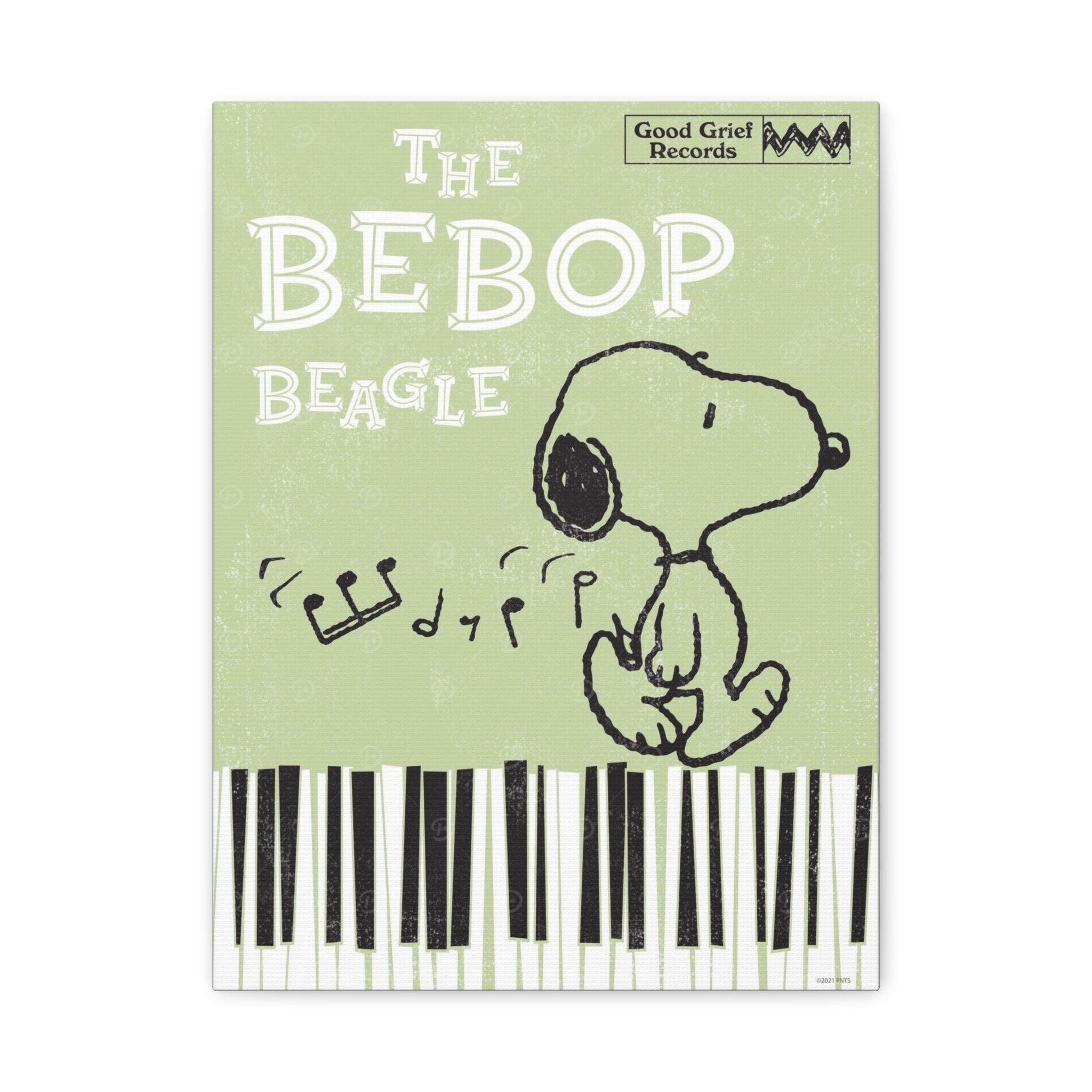 Bebop Beagle Piano Canvas