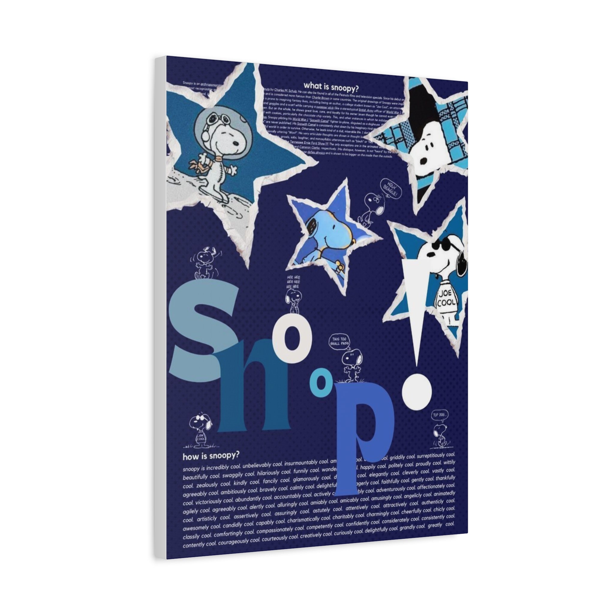 Snoopy Star Collage Canvas