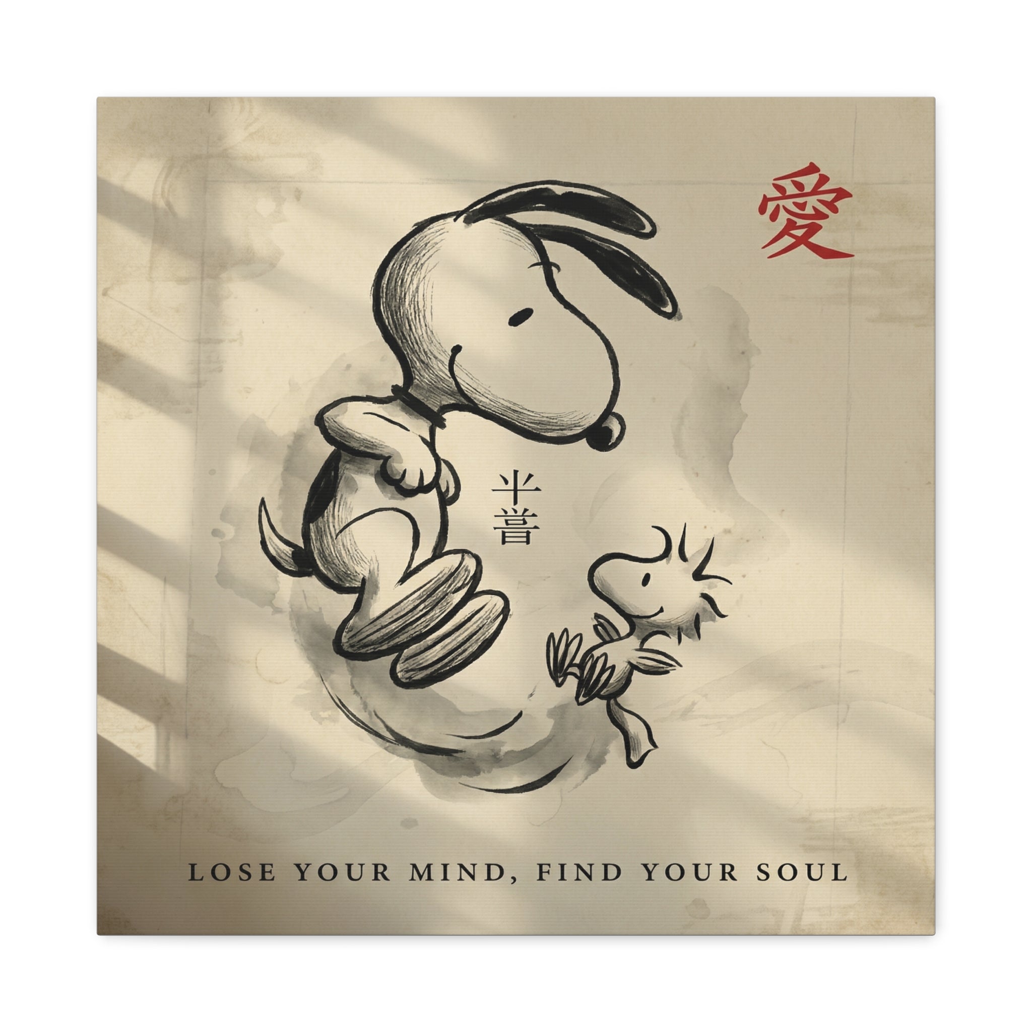 Zen Snoopy Woodstock Canvas