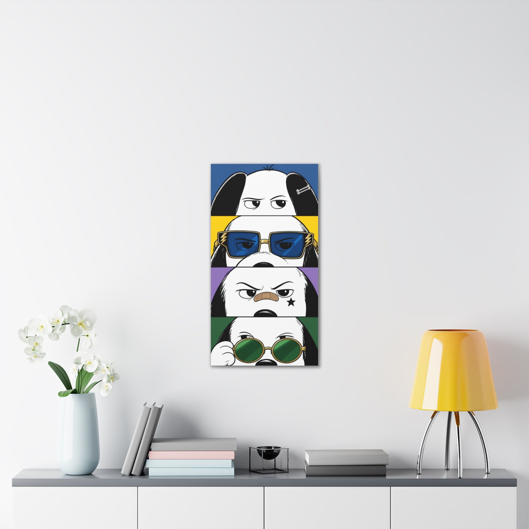 Dog Faces Pop Canvas