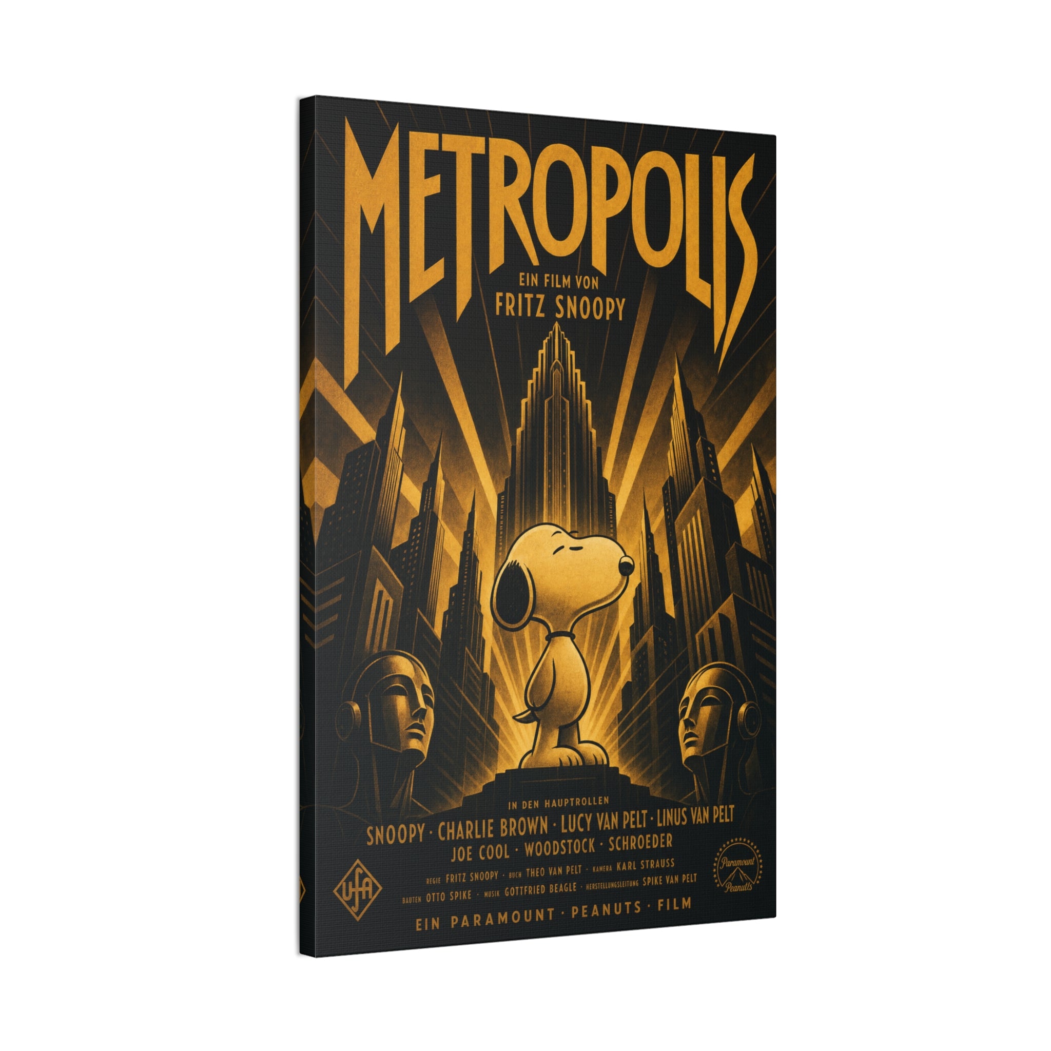 Metropolis Snoopy Canvas