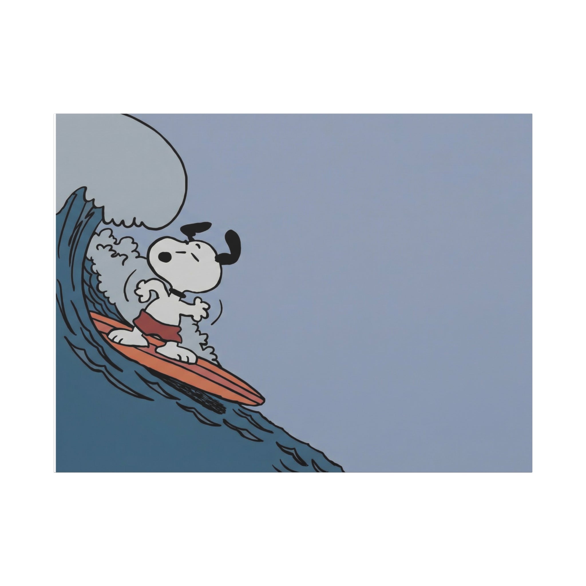 Surfing Dog Canvas