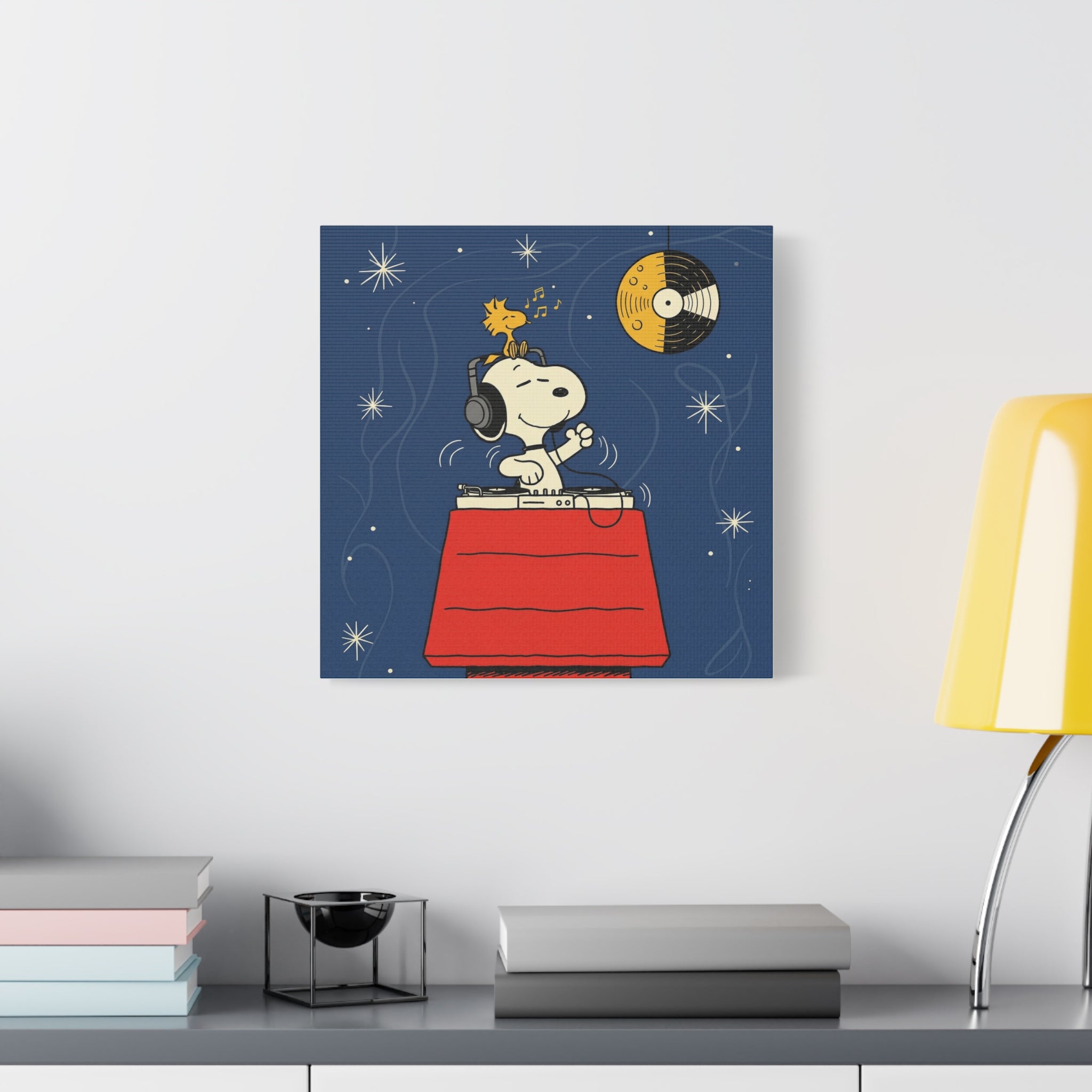 Snoopy DJ Doghouse Canvas