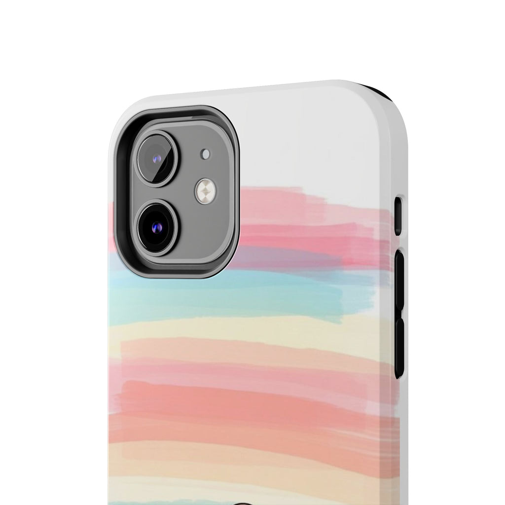 Pastel Stripe Peanuts Phone Case