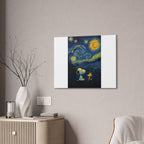Snoopy Paris Autumn Canvas