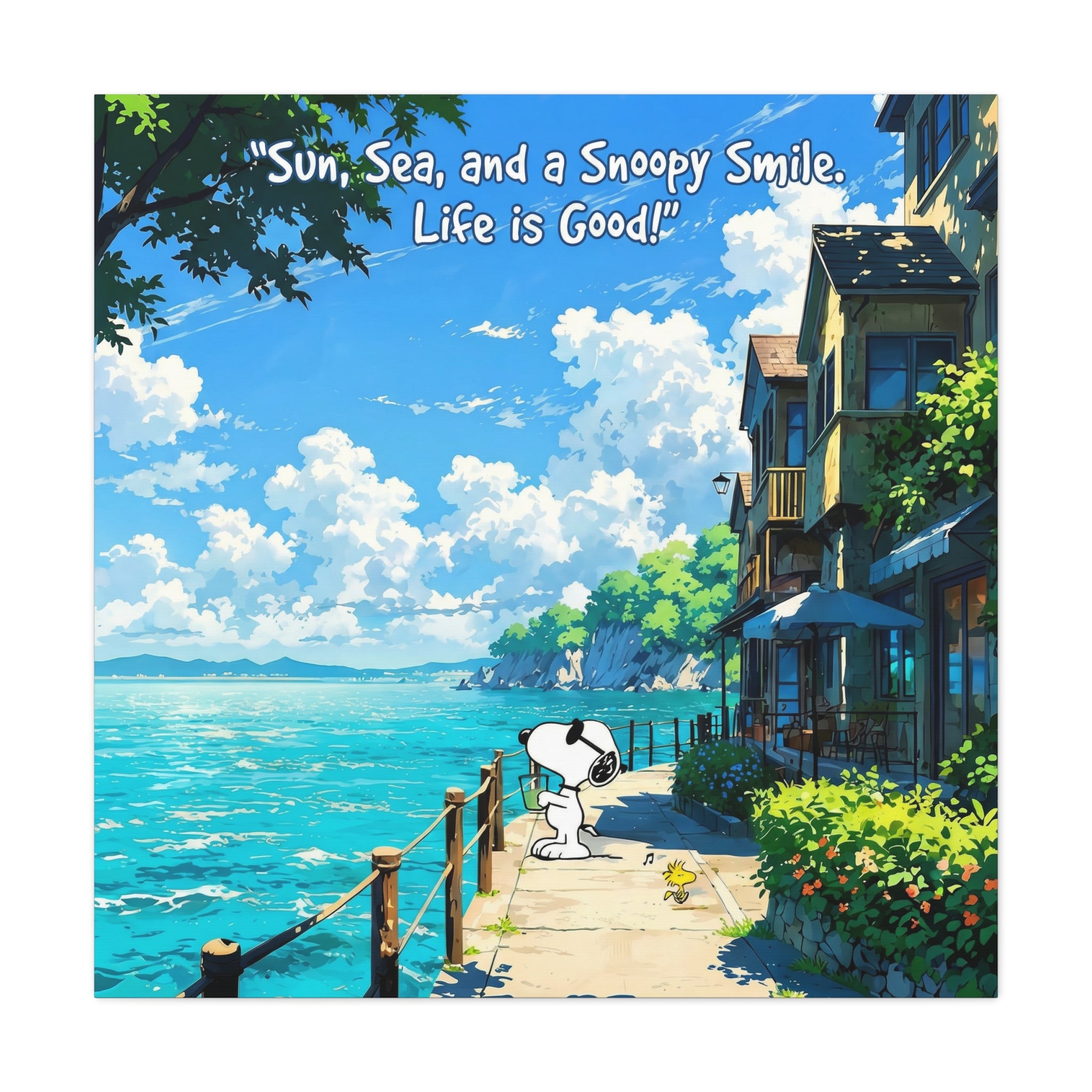 Snoopy Seaside Canvas