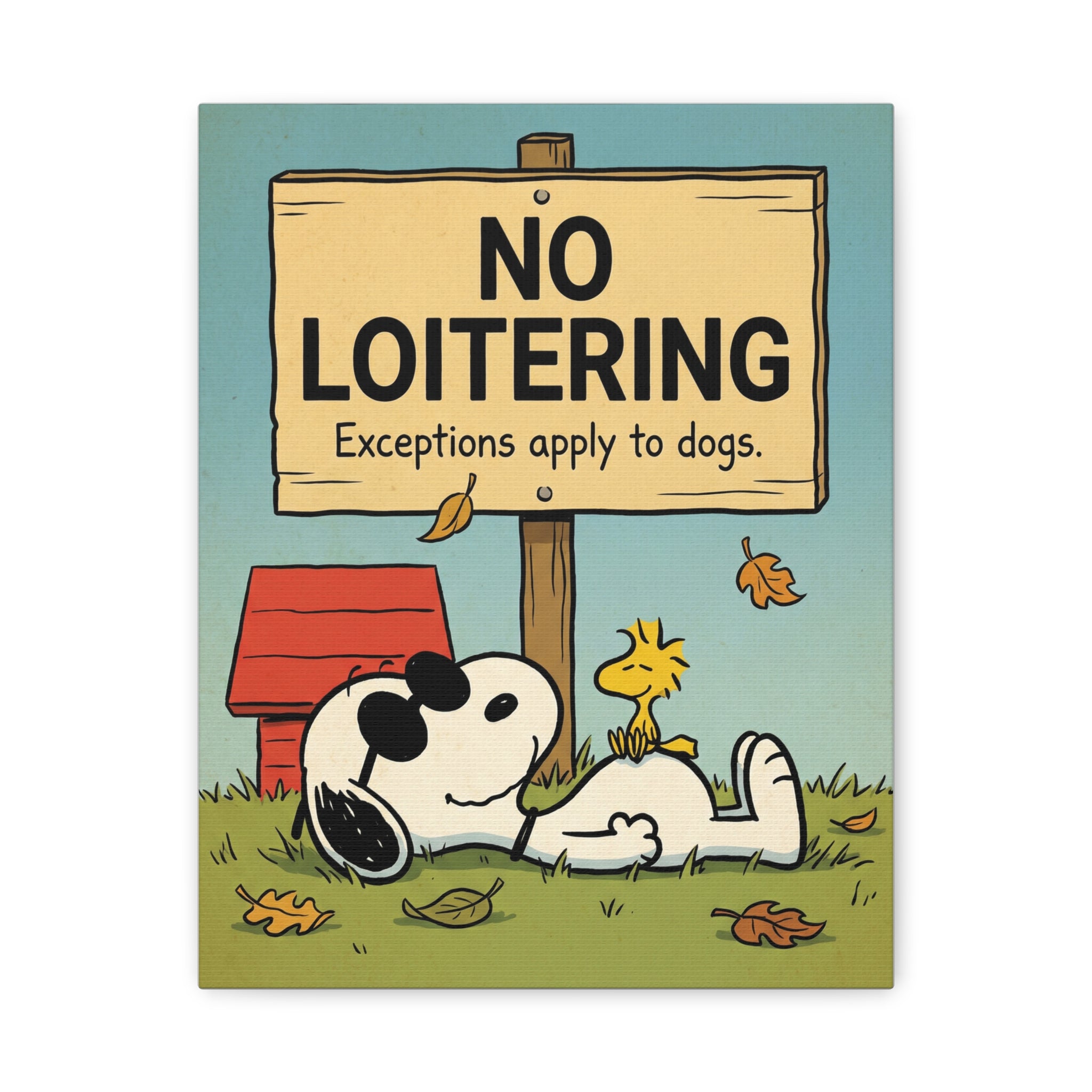 No Loitering Canvas