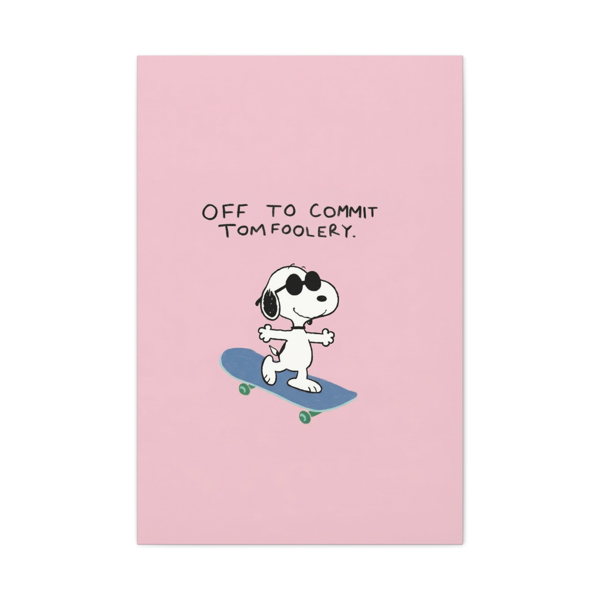 Snoopy Cartoon Poster Canvas