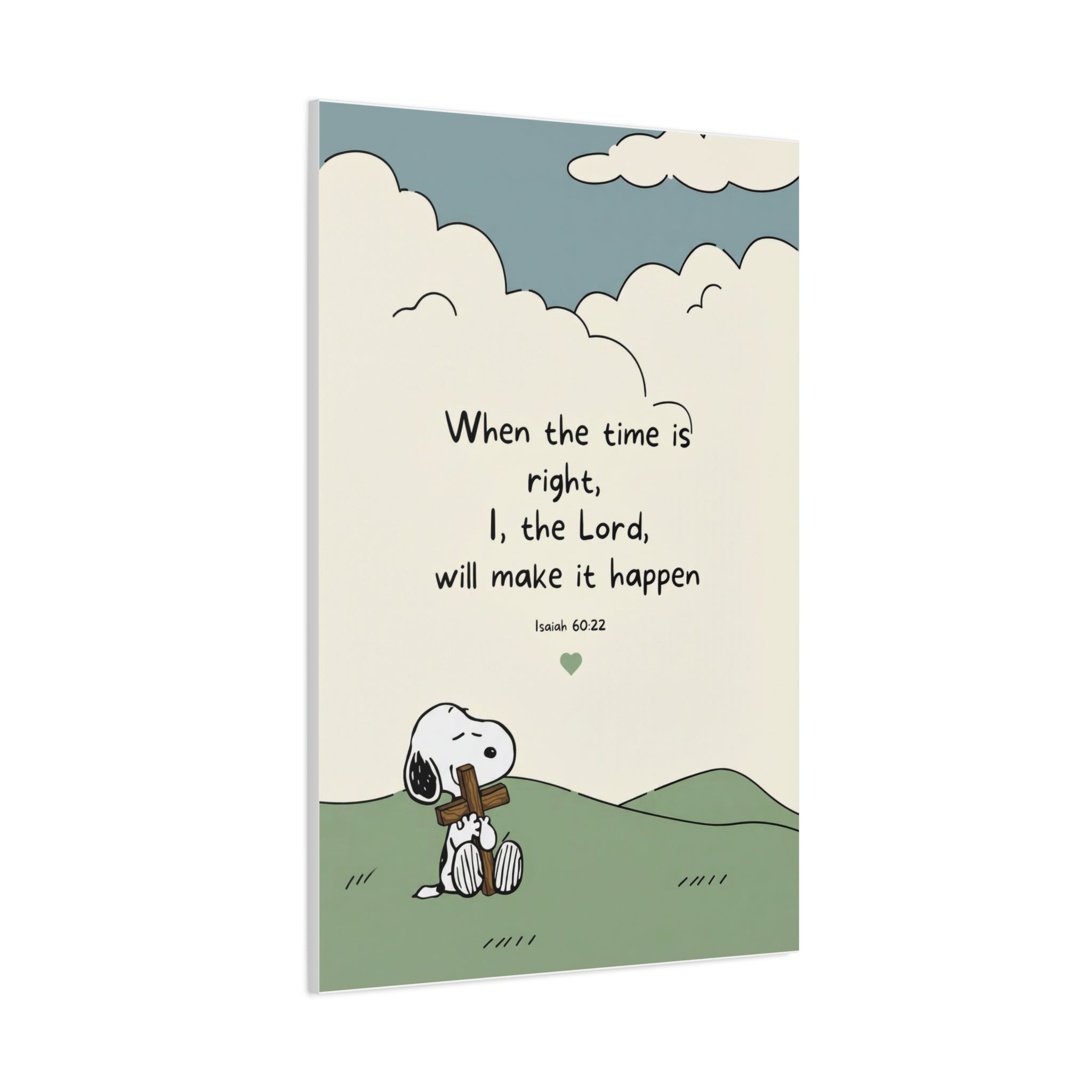 Isaiah 60:22 Snoopy Canvas
