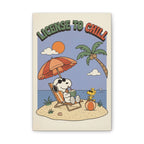Snoopy License To Chill Canvas