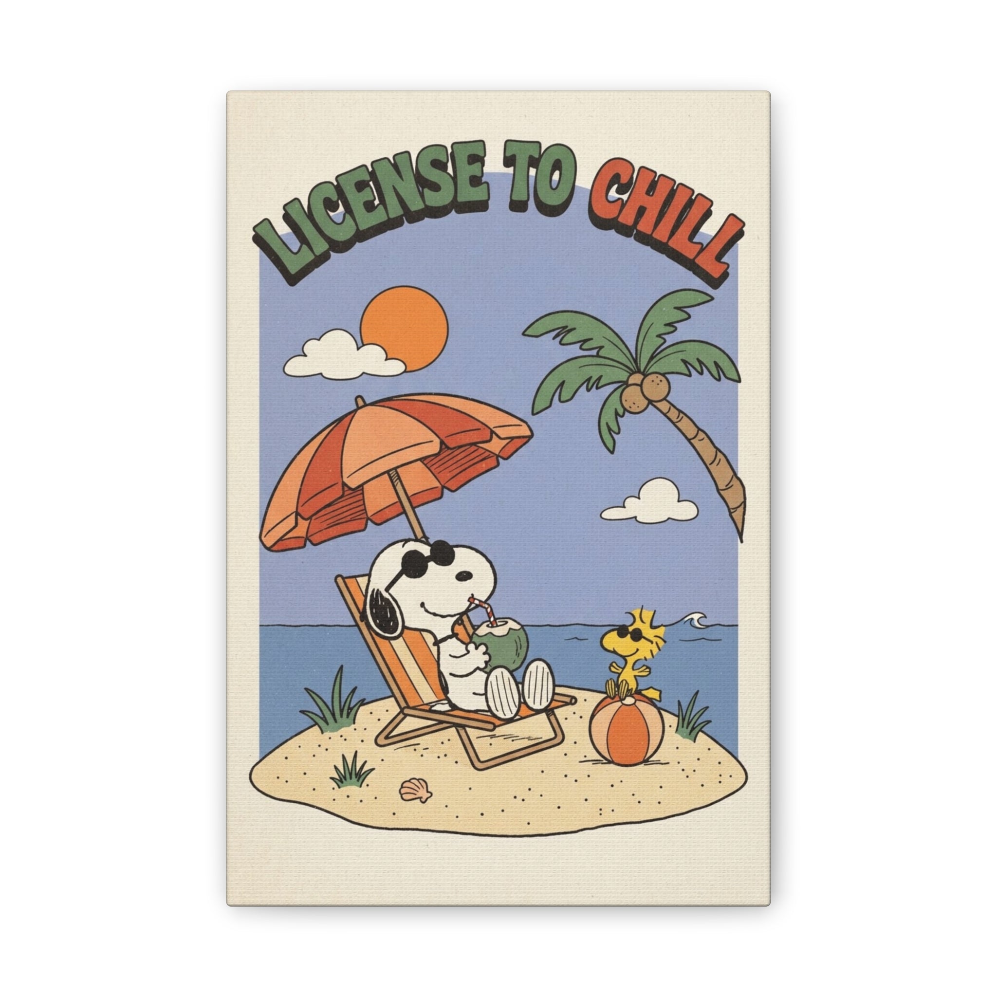 Snoopy License To Chill Canvas
